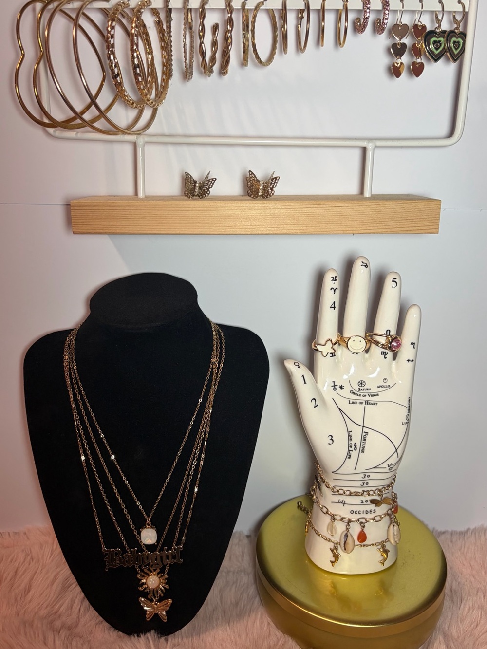 Y2K Misc Gold Tone Jewelry Bundle